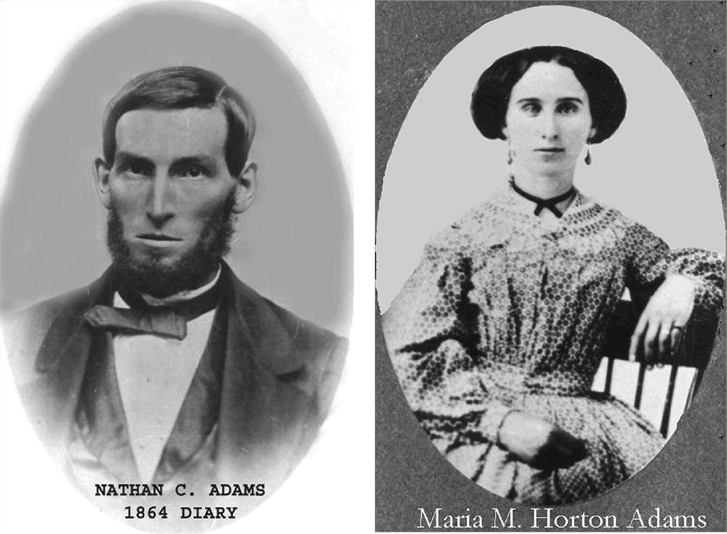 Nathan and Mary Maria Chauncey Adams